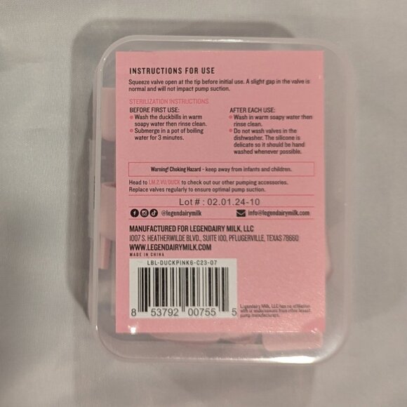 NWT Legendairy Milk Duckbill Valves With Pull Tabs, SET of 6 - Picture 2 of 10